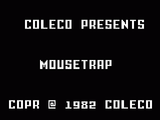 Mouse Trap title screen for Intellivision